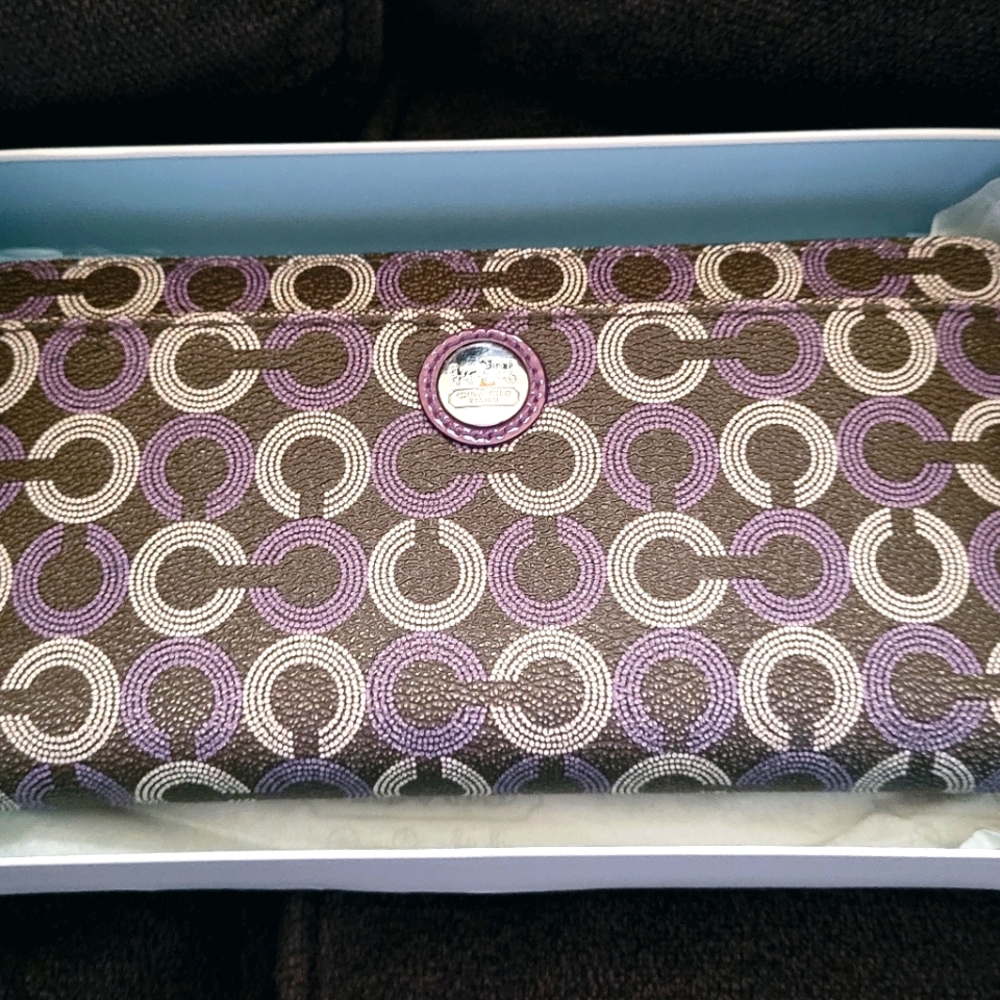 Coach Long zip around wallet